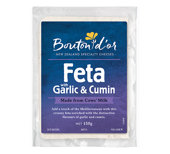 Bdor Garlic Cumin Cow Feta 150g